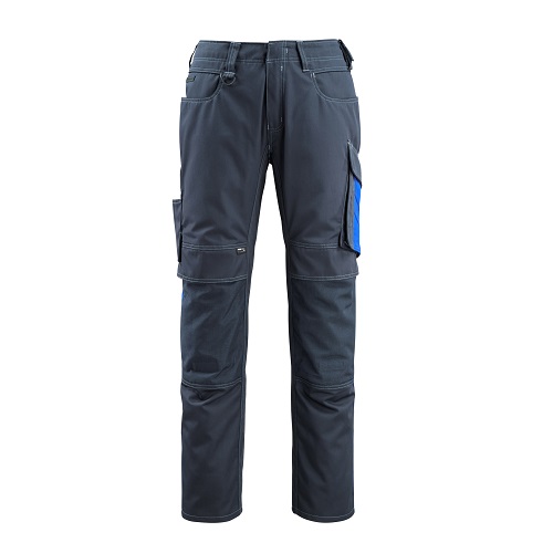 MASCOT Mannheim Trousers with CORDURA Knee Pad Pockets Lightweight Dark Navy / Royal 82C54 38.5" Reg