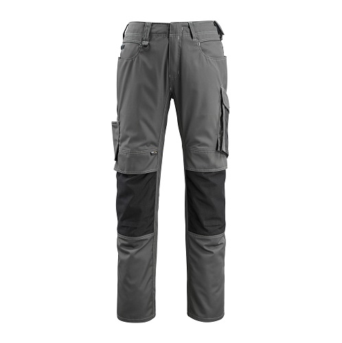 MASCOT Mannheim Trousers with CORDURA Knee Pad Pockets Lightweight Dark Anthracite / Black 82C52 36.5" Reg