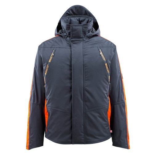 Mascot Tolosa Winter Jacket Dark Navy / Hi-Vis Orange XL