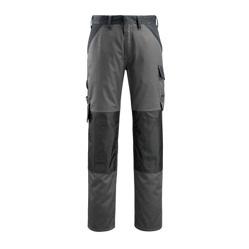 MASCOT Temora Trousers with Knee Pad Pockets Dark Anthracite / Black 82C48 32.5" Reg