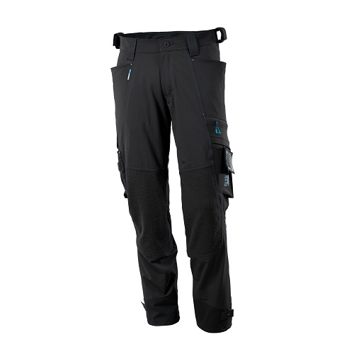 Mascot Advanced Trousers with Knee Pad Pockets Black 32.5" Reg