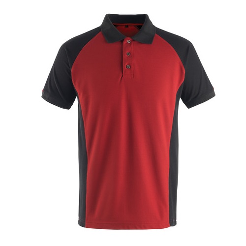 MASCOT Bottrop Polo Shirt Modern Fit Red / Black Small