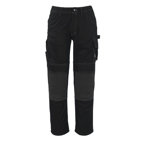 MASCOT Lerida Trousers with Kevlar Kneepad Pockets Black 82C42 27" Reg