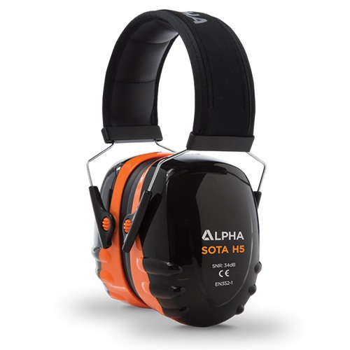 Sota H5 Ear Defenders Wire Headband SNR34 Orange