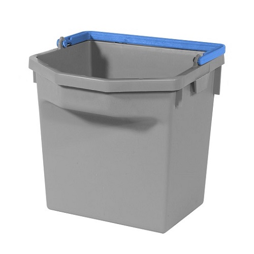 Bucket Grey with Blue Handle 5 litres