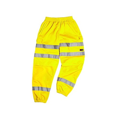 Warrior Georgia Hi Vis Jogger Bottoms Yellow Small