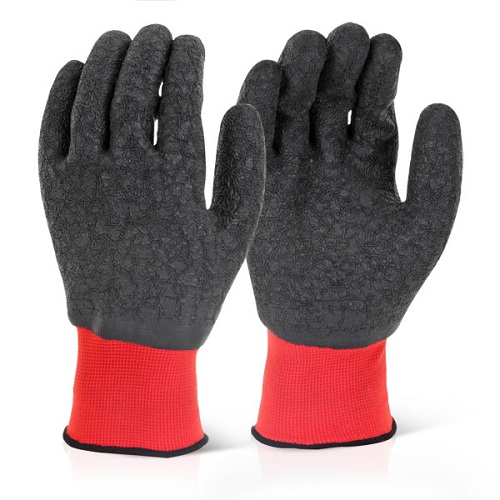 Mens Yankee Latex Grip Glove Red / Black Large