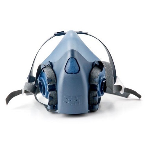 3M™ 7502 Reusable Half Face Mask Respirator Blue Size Medium