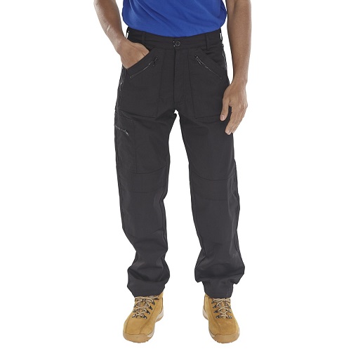 Action Work Trousers Black 30" Reg