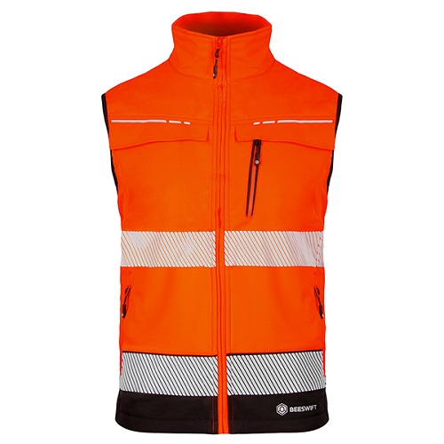 Deltic Hi-Vis Gilet Two-Tone Orange / Black Medium