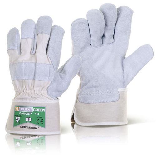 Super Power Canadian High Quality Rigger Glove Grey Size 10 XL