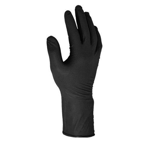 Fishscale Grip Gloves 24cm Black Box of 50 S