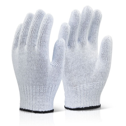 Heavy Duty Mixed Fibre Glove / Liner White