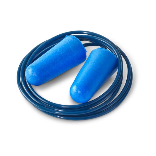 Corded Detectable Ear Plugs Blue 200's