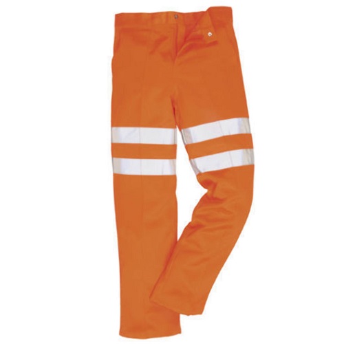 Hi-Vis Rail Spec Trousers Orange 28