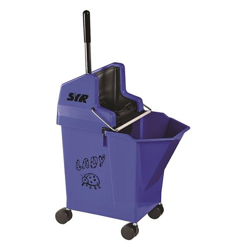 Ladybug Combo Bucket Blue 9 litre c/w 2" Castors