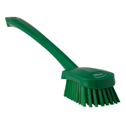 Vikan Washing Brush with Long Handle 415 mm Hard Green