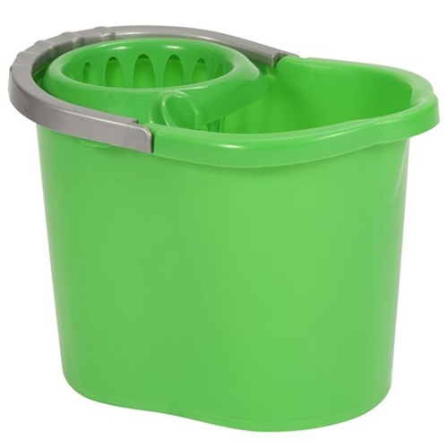 Mop Bucket Complete With Strainer 12 Litres Green