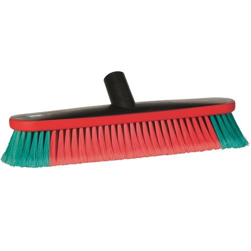 Vehicle Brush Water Fed 370 mm Soft/Split Black with Red / Green Filament