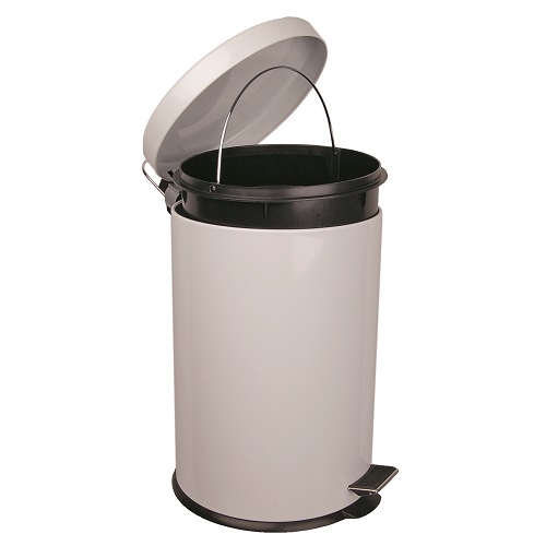 Pedal Bin 12 litre White