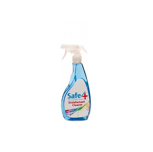 Safe4 Disinfectant Cleaner 6 x 500 ml (DEFRA Approved) RTU Ready to Use