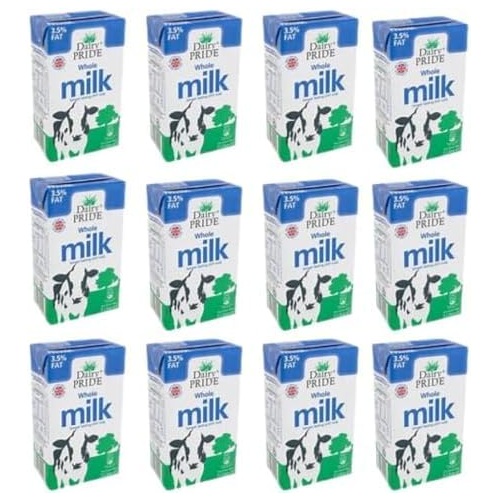 Dairy Pride Long Life UHT Whole Milk 3.5% Fat 12 x 1 litres (TO CLEAR HALF PRICE!)