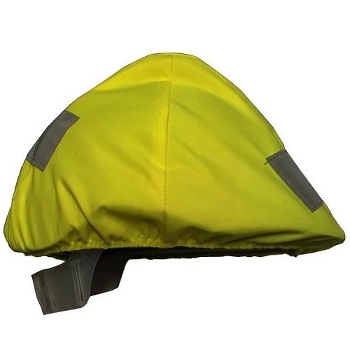 Hi-Vis Hard Hat Cover Yellow Flame Retardant One Size