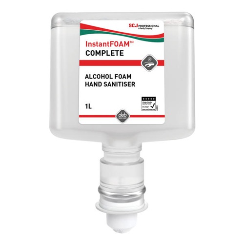InstantFOAM® Complete Alcohol-Based Foam Hand Sanitiser Touch-Free 3 x 1 litre