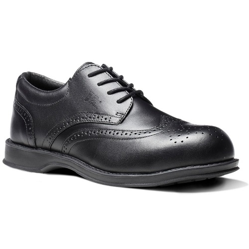 Diplomat Brogue Shoe S1 HRO Black Size 6