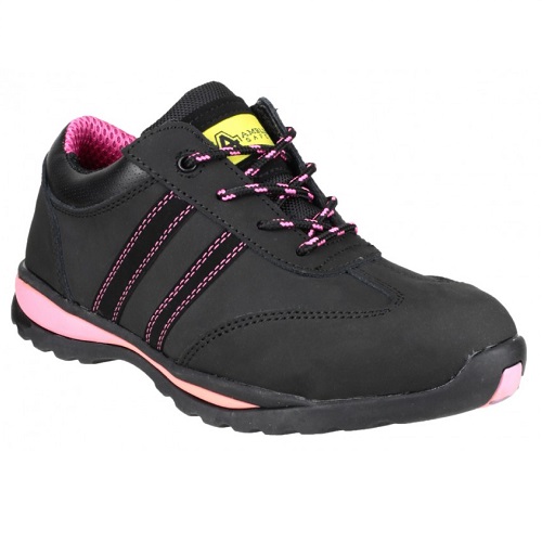 Amblers FS47 Safety Trainer S1 Black / Pink Size 3