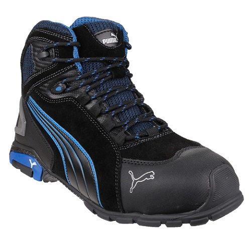 Puma Rio Mid Safety Trainer Boot Black / Blue Size 8