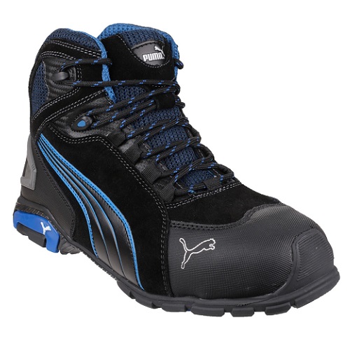 Puma Rio Mid Safety Trainer Boot Black / Blue Size 8