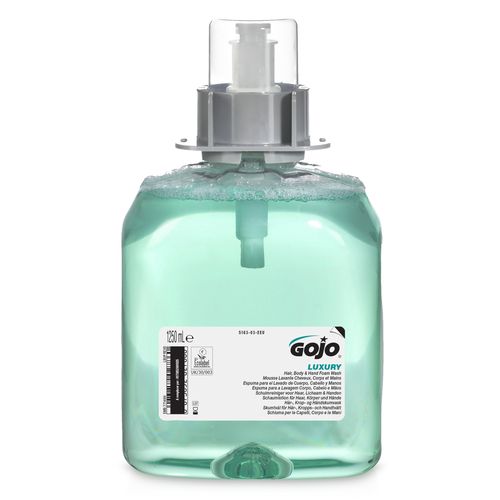 GOJO® Luxury Hair, Body and Hand Foam Wash FMX 3 x 1250 ml