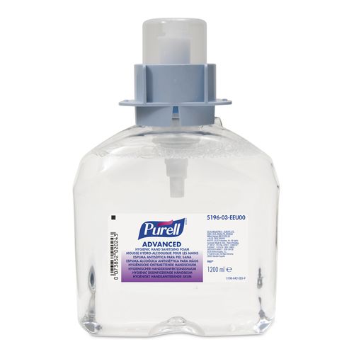 FMX-12 PURELL Advanced Hygienic Hand Sanitising Foam 3 x 1200 ml