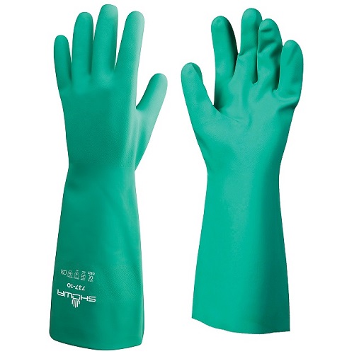 Showa 737 Nitri Solve Chemical Resistant Glove Green Size 9