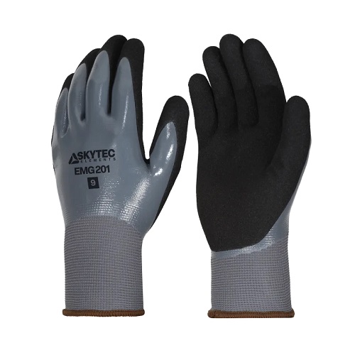 Skytec EMG201 Multi-Purpose Polyester Fully Coated Nitrile Double Dipped Glove Size 10/XL