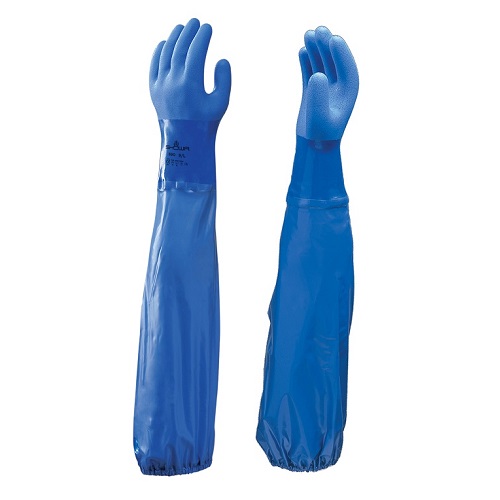 Showa 690 Chemical and Oil Resistant Glove Blue Size Large