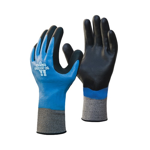 Showa S-TEX 377 Cut 4 Gloves Blue Large