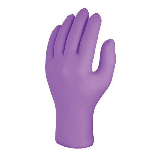 Skytec Iris Nitrile, Powder-Free Single Use Examination Glove Purple Size Large