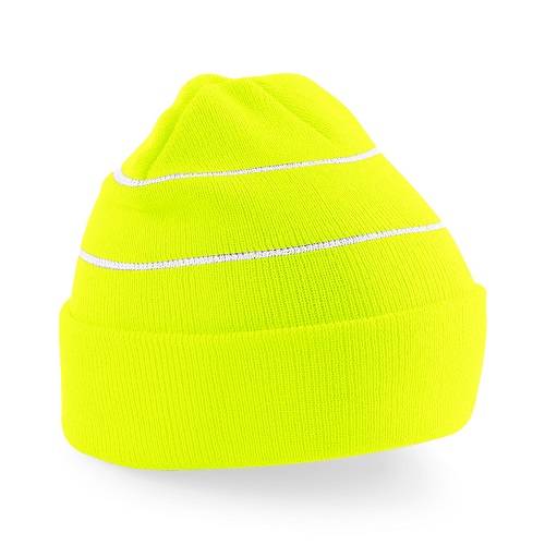 B42 Beechfield Enhanced Hi-Vis Beanie Yellow