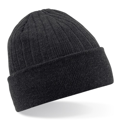 B447 Beechfield Thinsulate Beanie Black