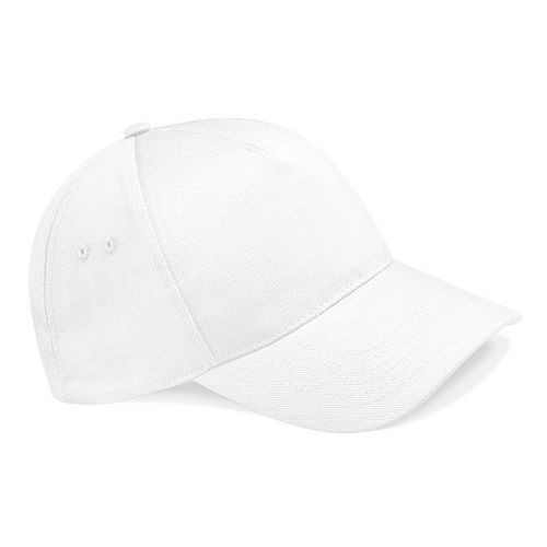 BC015 Ultimate 5 Panel Cap White