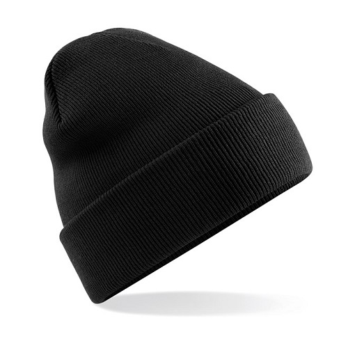 BC045 Original Cuffed Beanie Hat Black