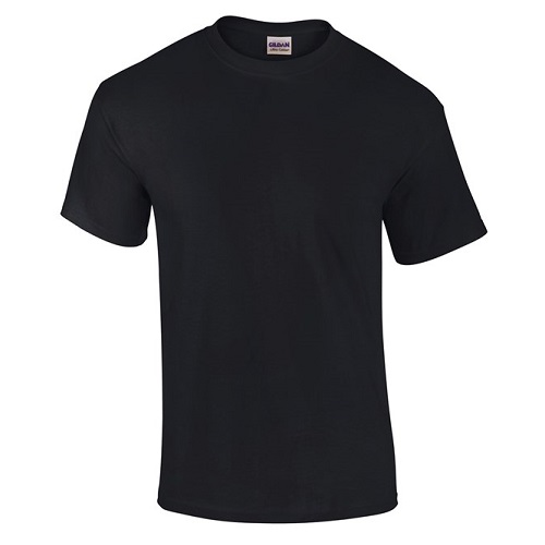 Gildan Ultra Cotton T Shirt 100% Cotton 200 gsm Black Small