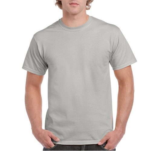 Gildan Ultra Cotton T Shirt 90% Cotton / 10% Polyester 200 gsm Sports Grey Small
