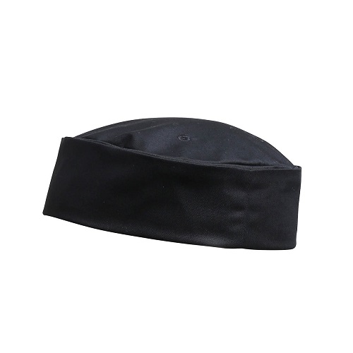 PR648 Turn-Up Chefs Hat Black Medium