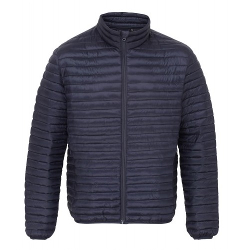 TS018 Men's Tribe Fineline Padded Jacket Navy Small