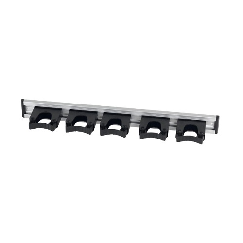 Aluminium Hanging Rail Set Black 515 mm