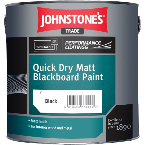 Quick Dry Matt Blackboard Paint 2.5 litres