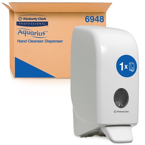 AQUARIUS Hand Cleanser Dispenser White 1 litre